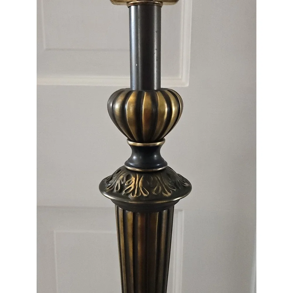 Vintage‎ 1980's Bombay Lamp With Black And Brass Finish